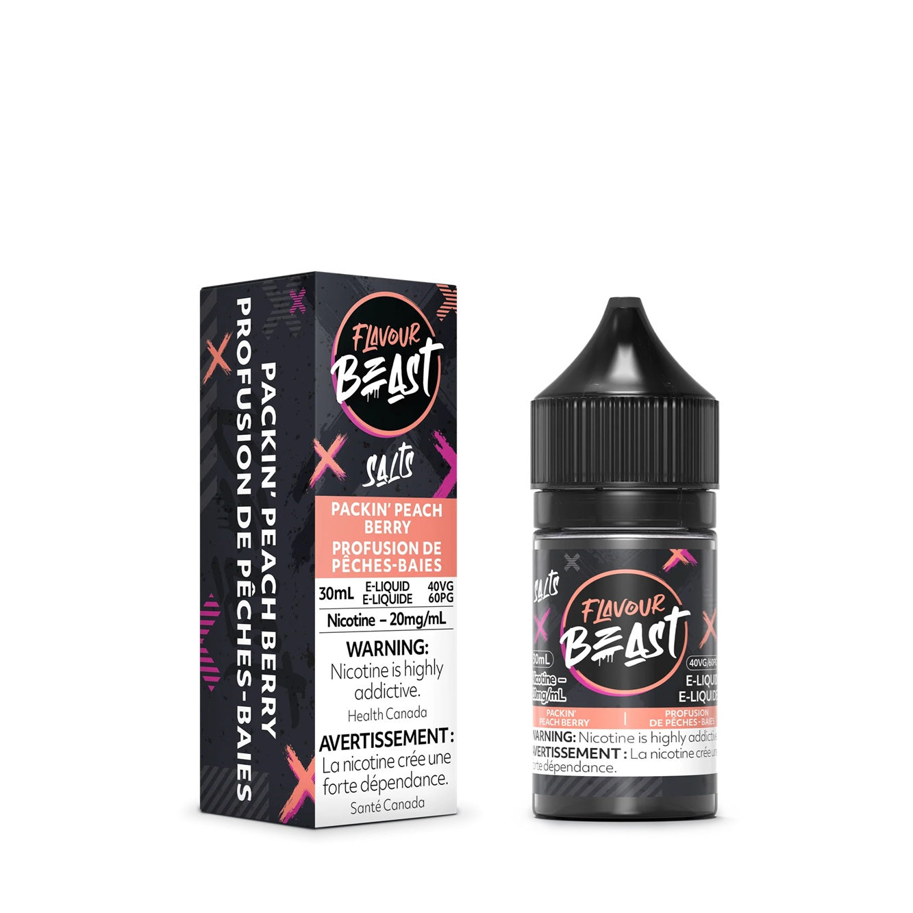 PACKIN' PEACH BERRY - FLAVOUR BEAST E LIQUID (30mL)