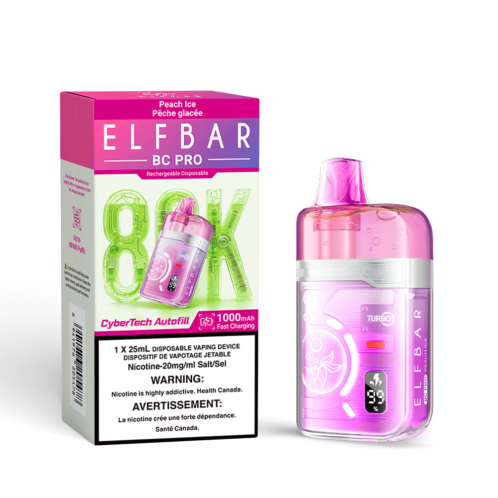 PEACH ICE - ELFBAR BC PRO 80K (25ML) (ONTARIO)