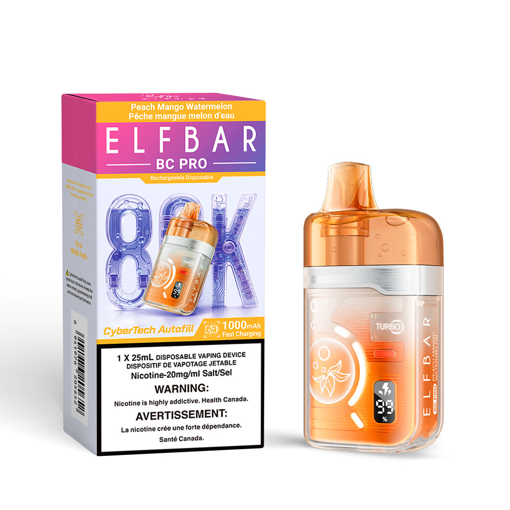 PEACH MANGO WATERMELON - ELFBAR BC PRO 80K (25ML) (ONTARIO)