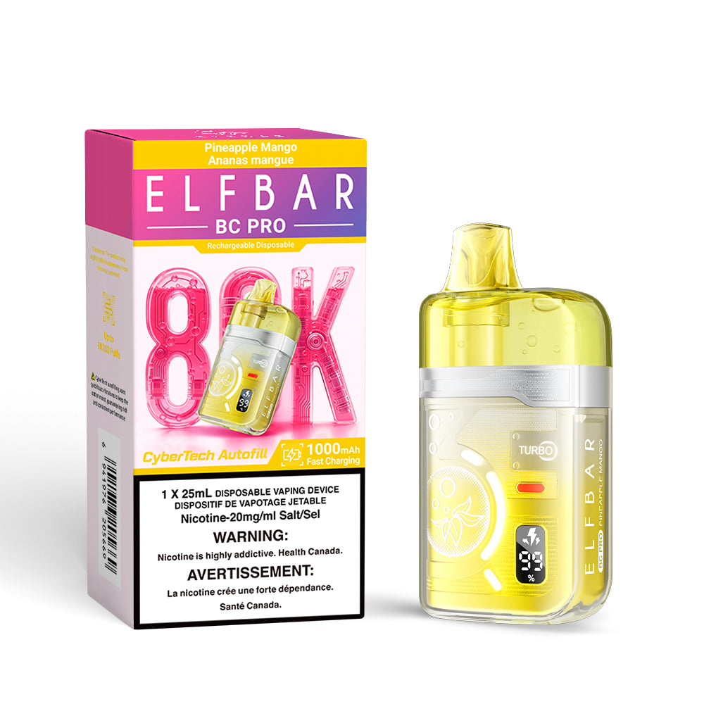 PINEAPPLE MANGO - ELFBAR BC PRO 80K (25ML) (ONTARIO)