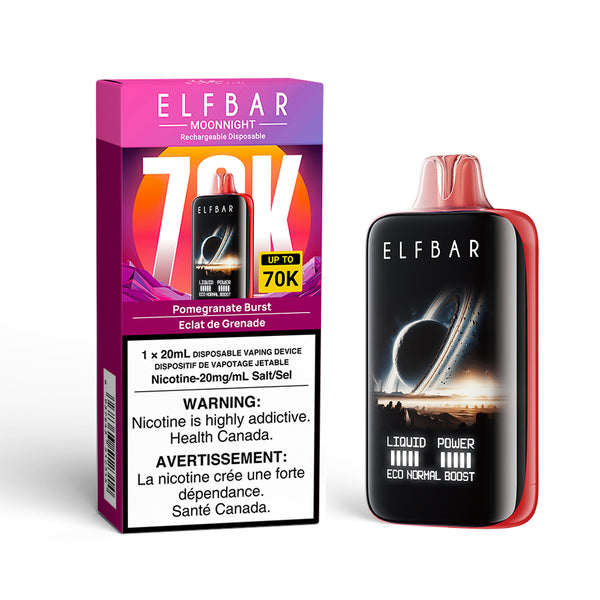 POMEGRANATE BURST - ELFBAR MOONNIGHT 70K (20mL) (ONTARIO)