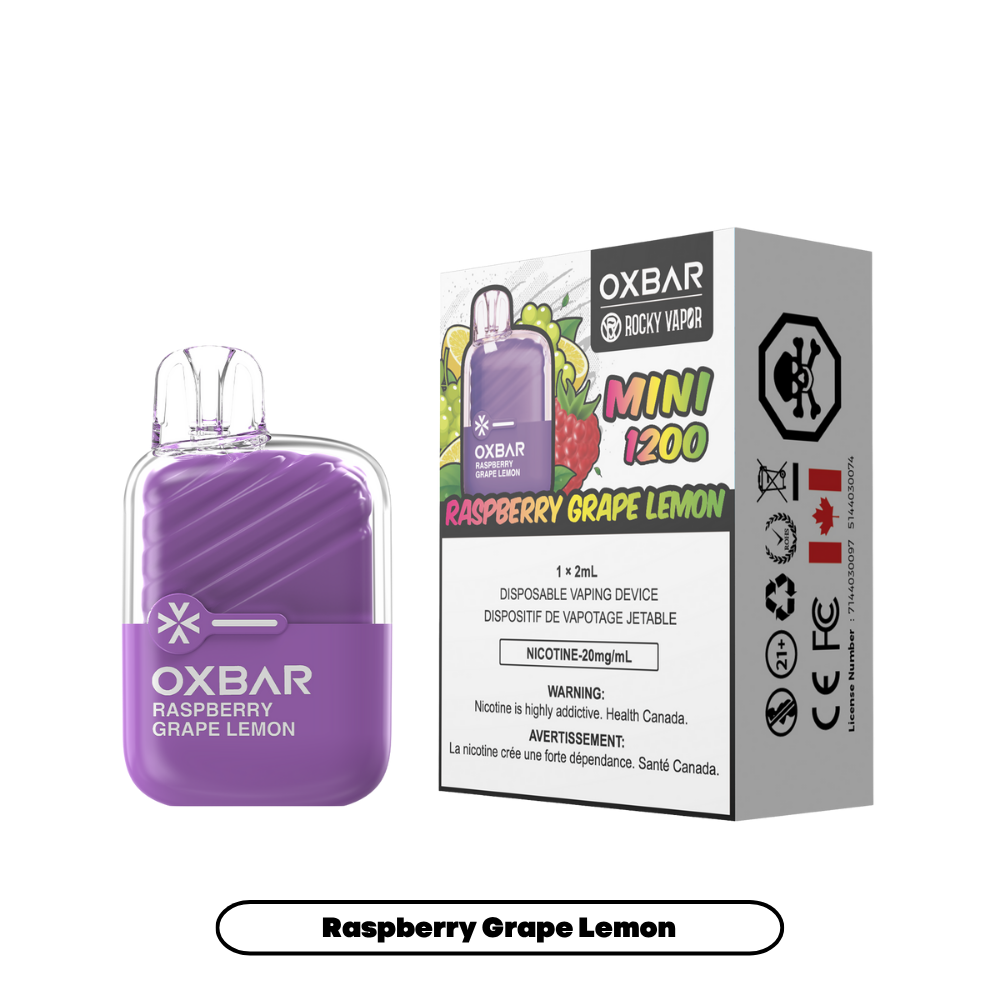 RASPBERRY GRAPE LEMON - OXBAR MINI 1200 (ONTARIO)