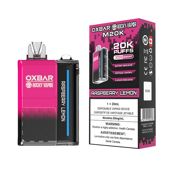 RASPBERRY LEMON - OXBAR M20K BY ROCKY VAPOR (ONTARIO)