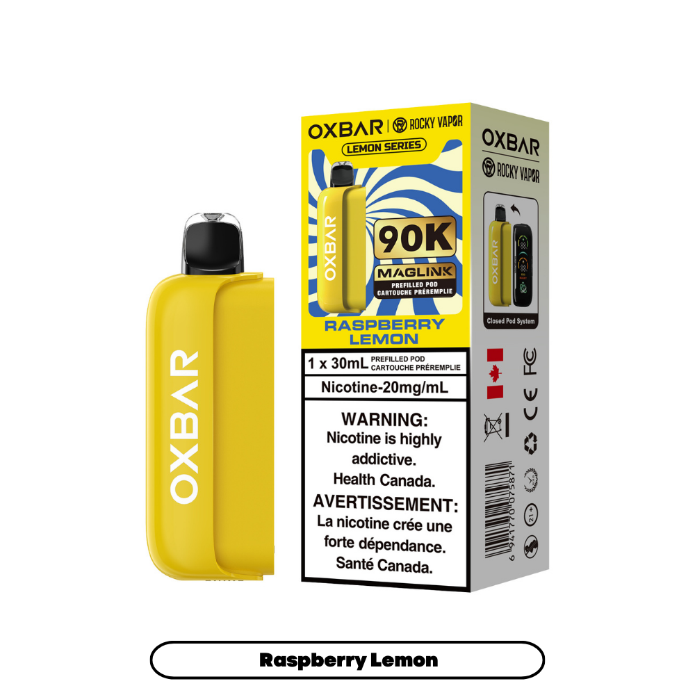 RASPBERRY LEMON - OXBAR MAGLINK (POD ONLY, MAGLINK DEVICE REQUIRED) (30mL)