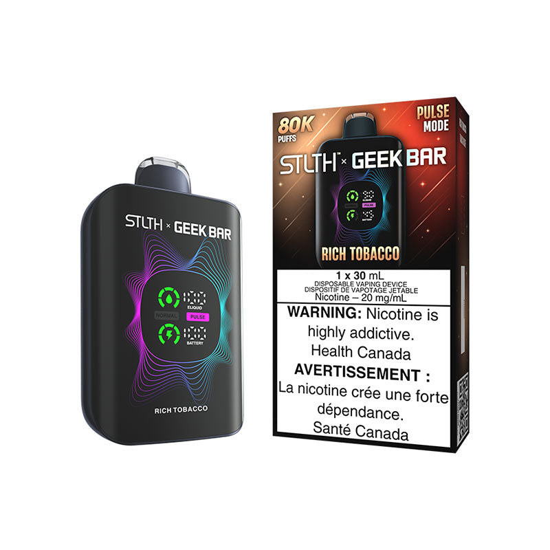 RICH TOBACCO - STLTH X GEEK BAR DISPOSABLE (30mL)