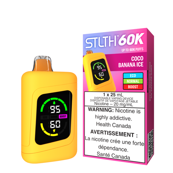 COCO BANANA ICE   - STLTH 60K DISPOSABLE (ONTARIO)