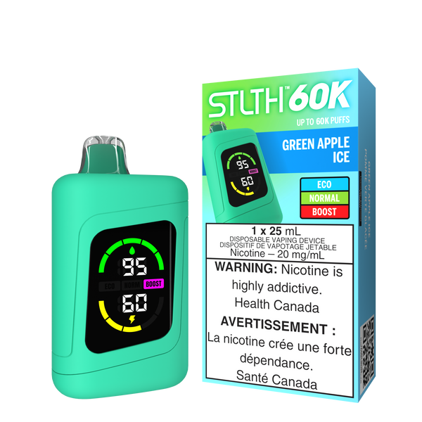 GREEN APPLE ICE  - STLTH 60K DISPOSABLE (ONTARIO)