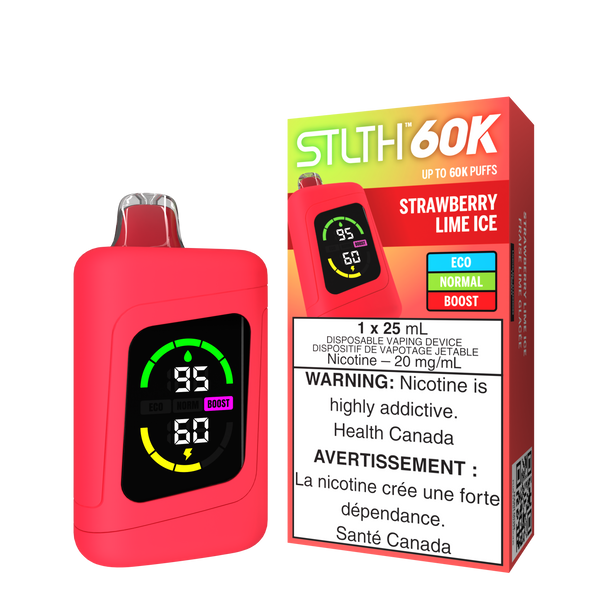 STRAWBERRY LIME ICE - STLTH 60K DISPOSABLE (ONTARIO)
