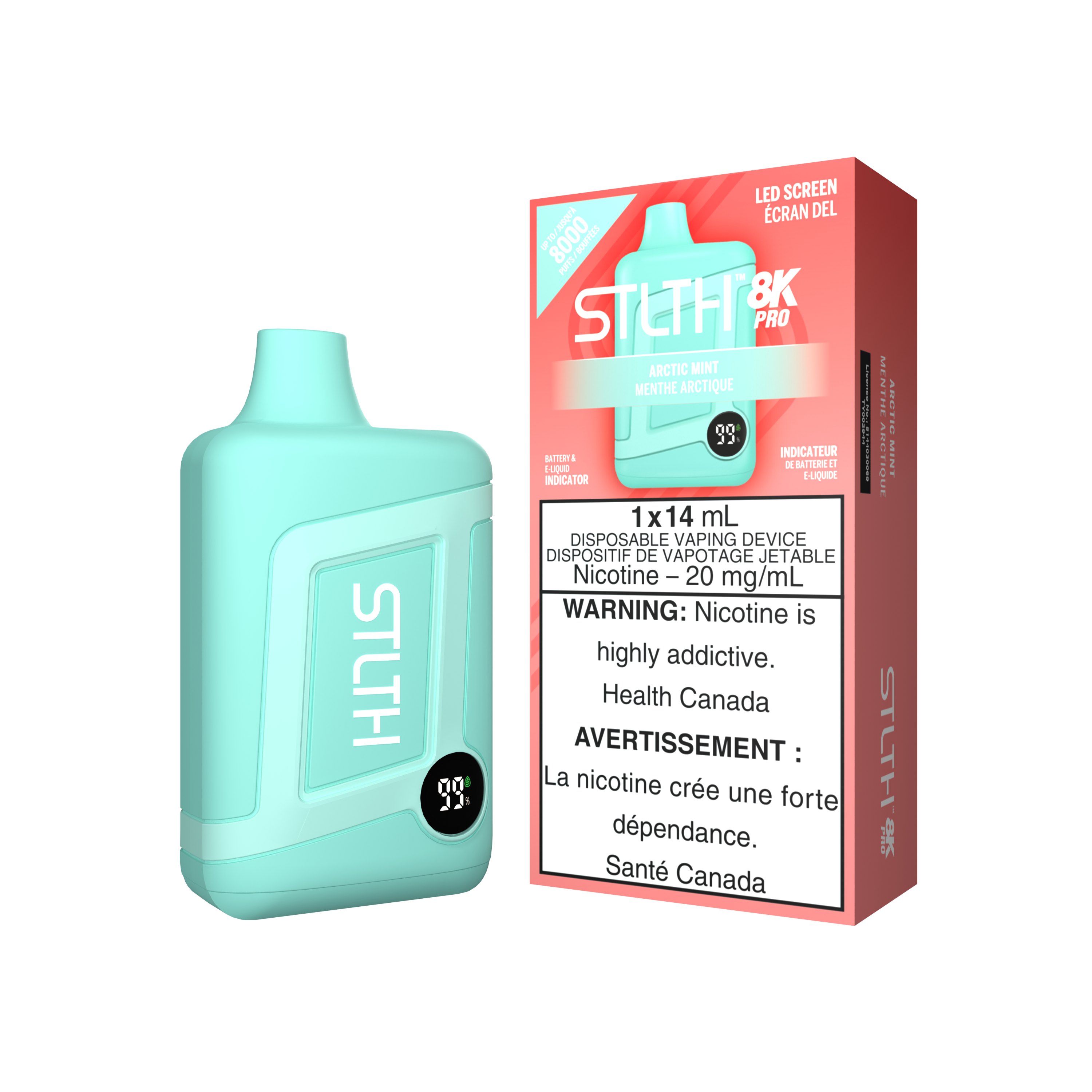 STLTH BOX 8K PRO DISPOSABLE - ARCTIC MINT