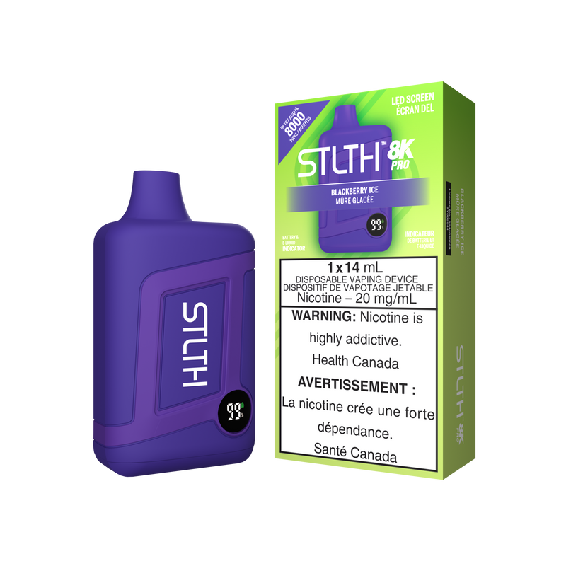STLTH BOX 8K PRO DISPOSABLE - BLACKBERRY ICE (ONTARIO)