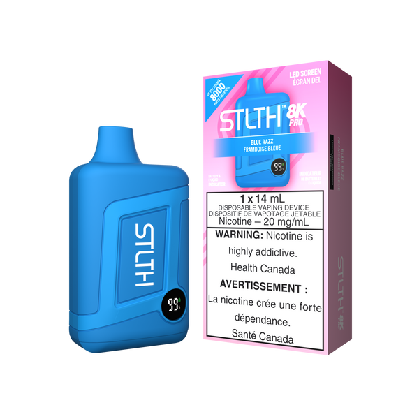 STLTH BOX 8K PRO DISPOSABLE - BLUE RAZZ (NON ICED) (ONTARIO)