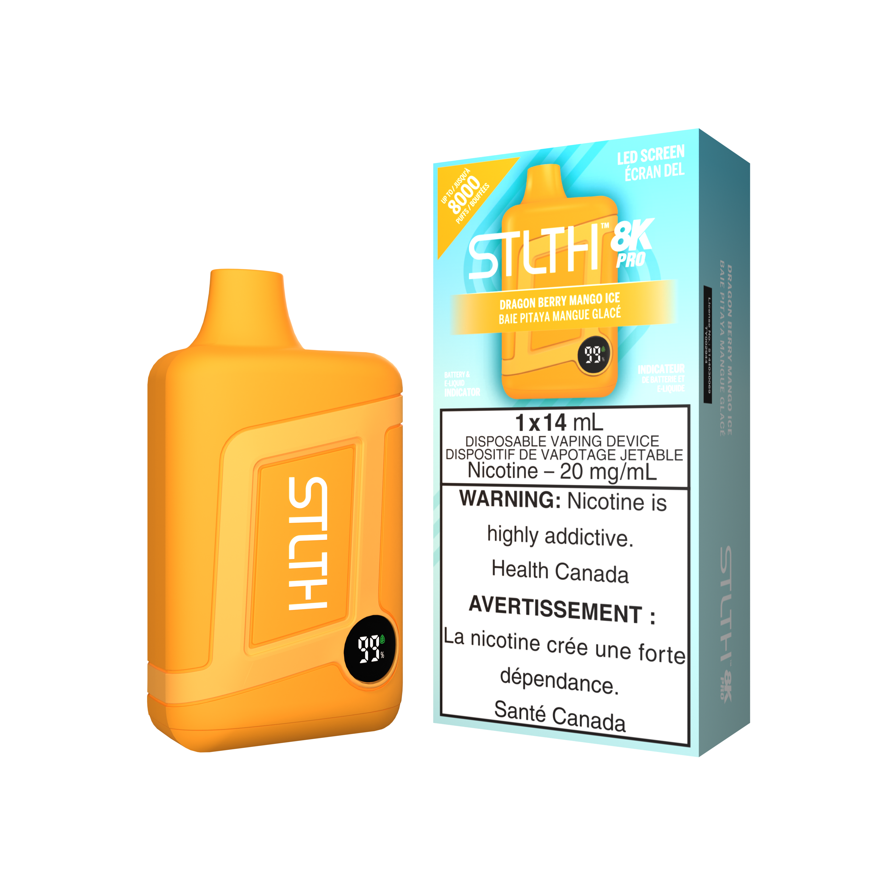 STLTH BOX 8K PRO DISPOSABLE - DRAGON BERRY MANGO ICE