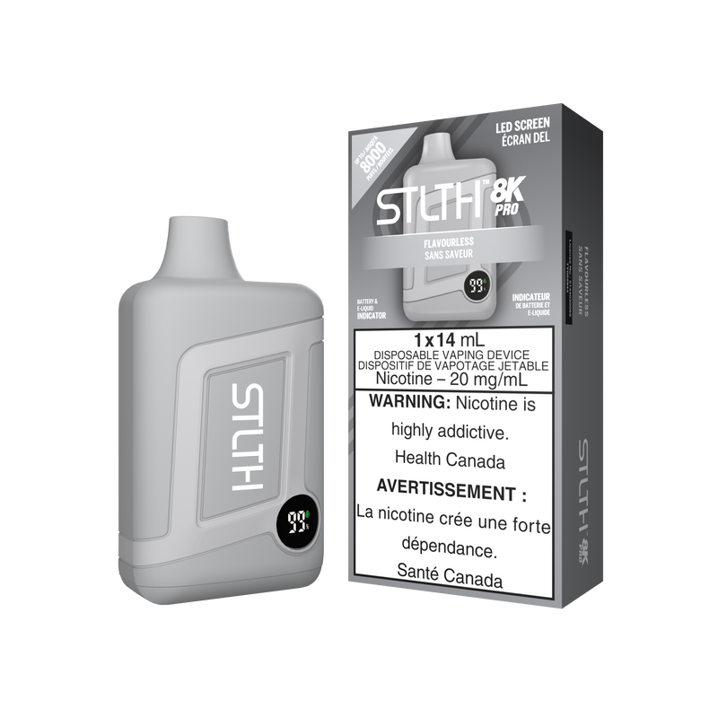 STLTH BOX 8K PRO DISPOSABLE - FLAVOURLESS (ONTARIO)