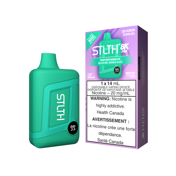 STLTH BOX 8K PRO DISPOSABLE - HONEYDEW MANGO ICE (ONTARIO)
