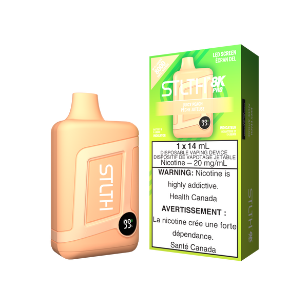 STLTH BOX 8K PRO DISPOSABLE - JUICY PEACH (NON ICED) (ONTARIO)