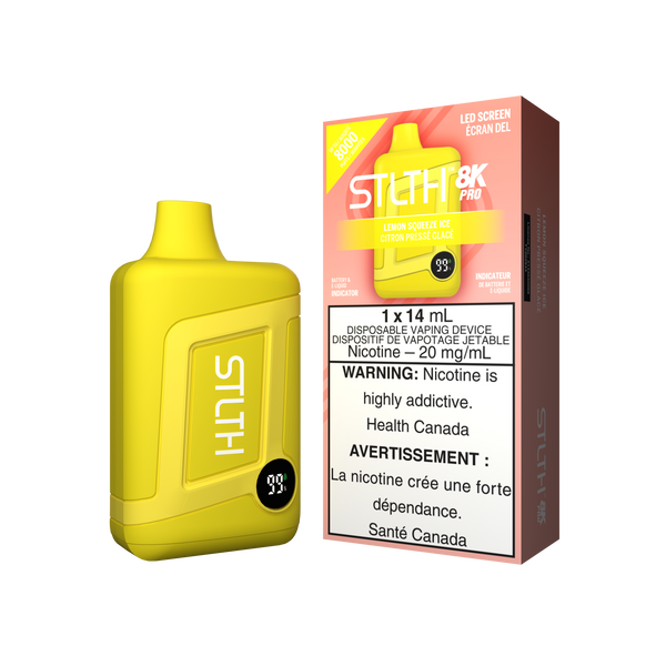 STLTH BOX 8K PRO DISPOSABLE - LEMON SQUEEZE ICE (ONTARIO)