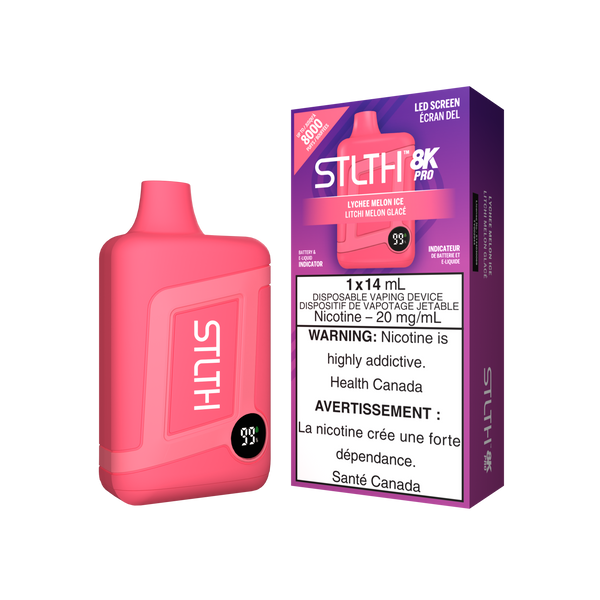 STLTH BOX 8K PRO DISPOSABLE - LYCHEE MELON ICE (ONTARIO)