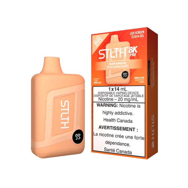 STLTH BOX 8K PRO DISPOSABLE - PEACH MANGO ICE (ONTARIO)