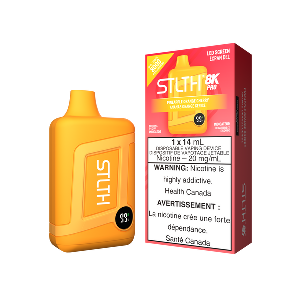 STLTH BOX 8K PRO DISPOSABLE - PINEAPPLE ORANGE CHERRY (ONTARIO)