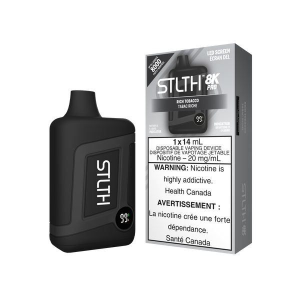 STLTH BOX 8K PRO DISPOSABLE - RICH TOBACCO (ONTARIO)