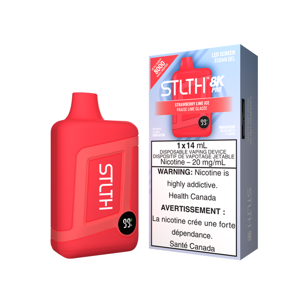 STLTH BOX 8K PRO DISPOSABLE - STRAWBERRY LIME ICE (ONTARIO)