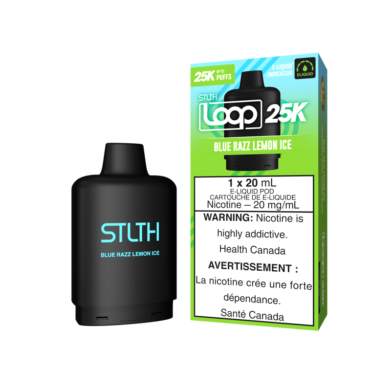 BLUE RAZZ LEMON ICE - STLTH LOOP 25K (20mL) (ONTARIO)