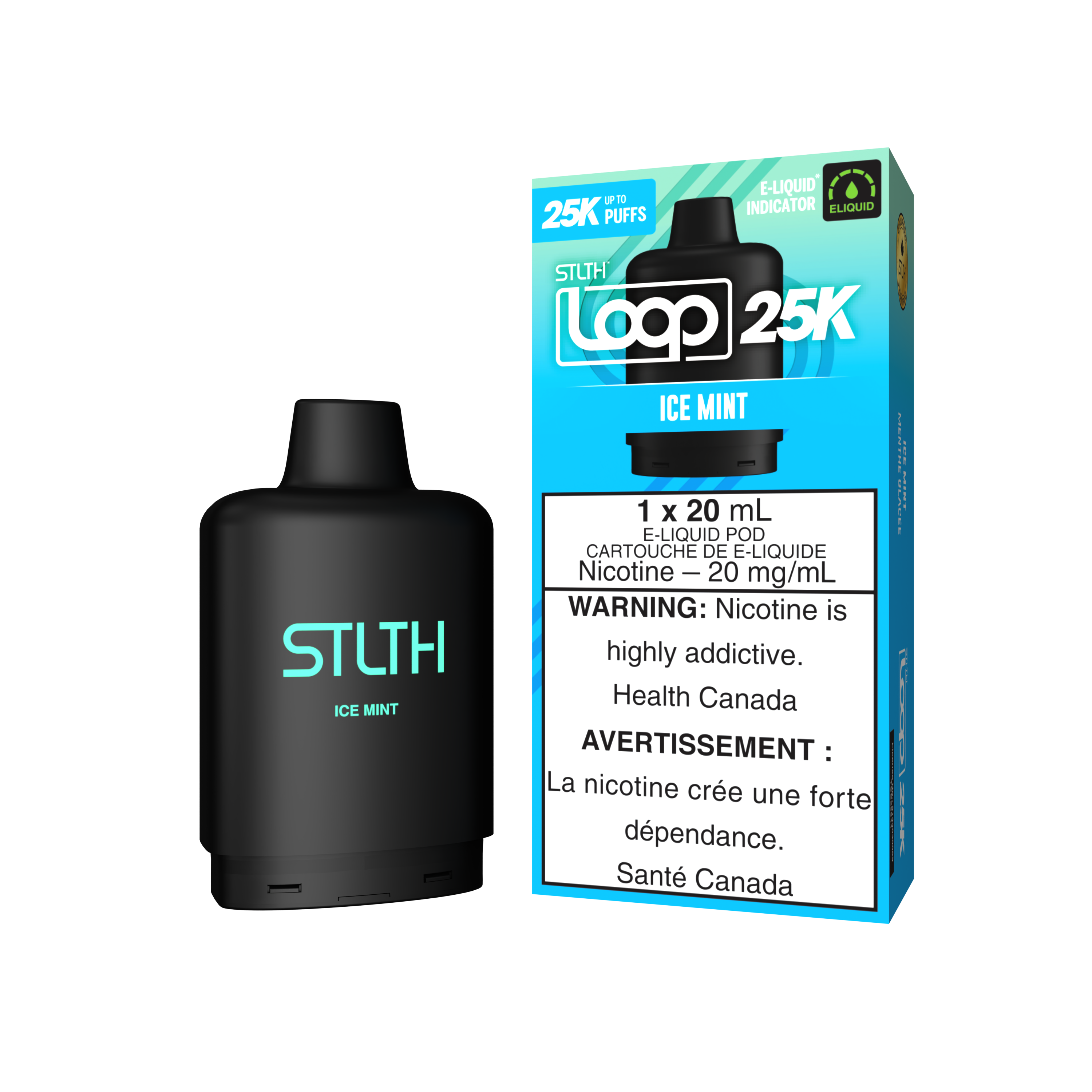 ICE MINT - STLTH LOOP 25K (20mL) (ONTARIO)