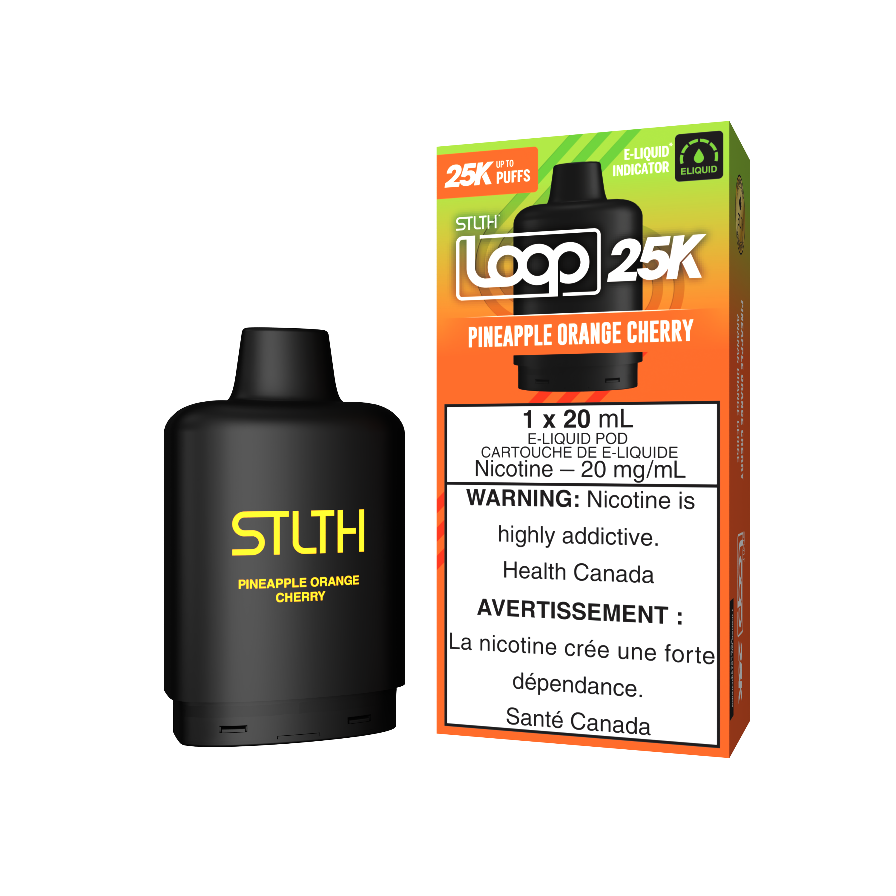 PINEAPPLE ORANGE CHERRY - STLTH LOOP 25K (20mL) (ONTARIO)