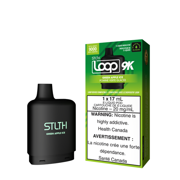 STLTH LOOP 9K POD - GREEN APPLE ICE (ONTARIO)