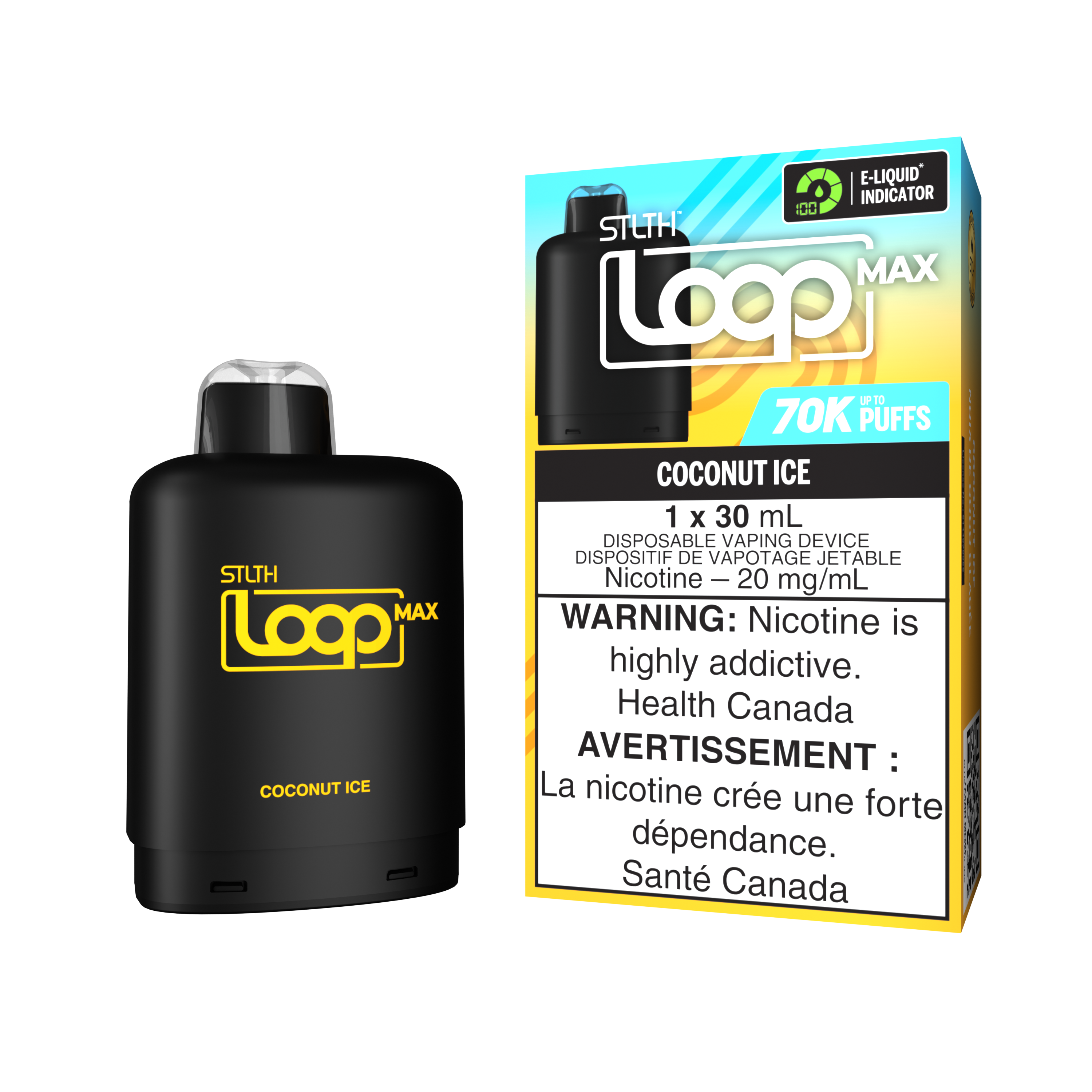 COCONUT ICE - STLTH LOOP MAX (30mL) (ONTARIO)