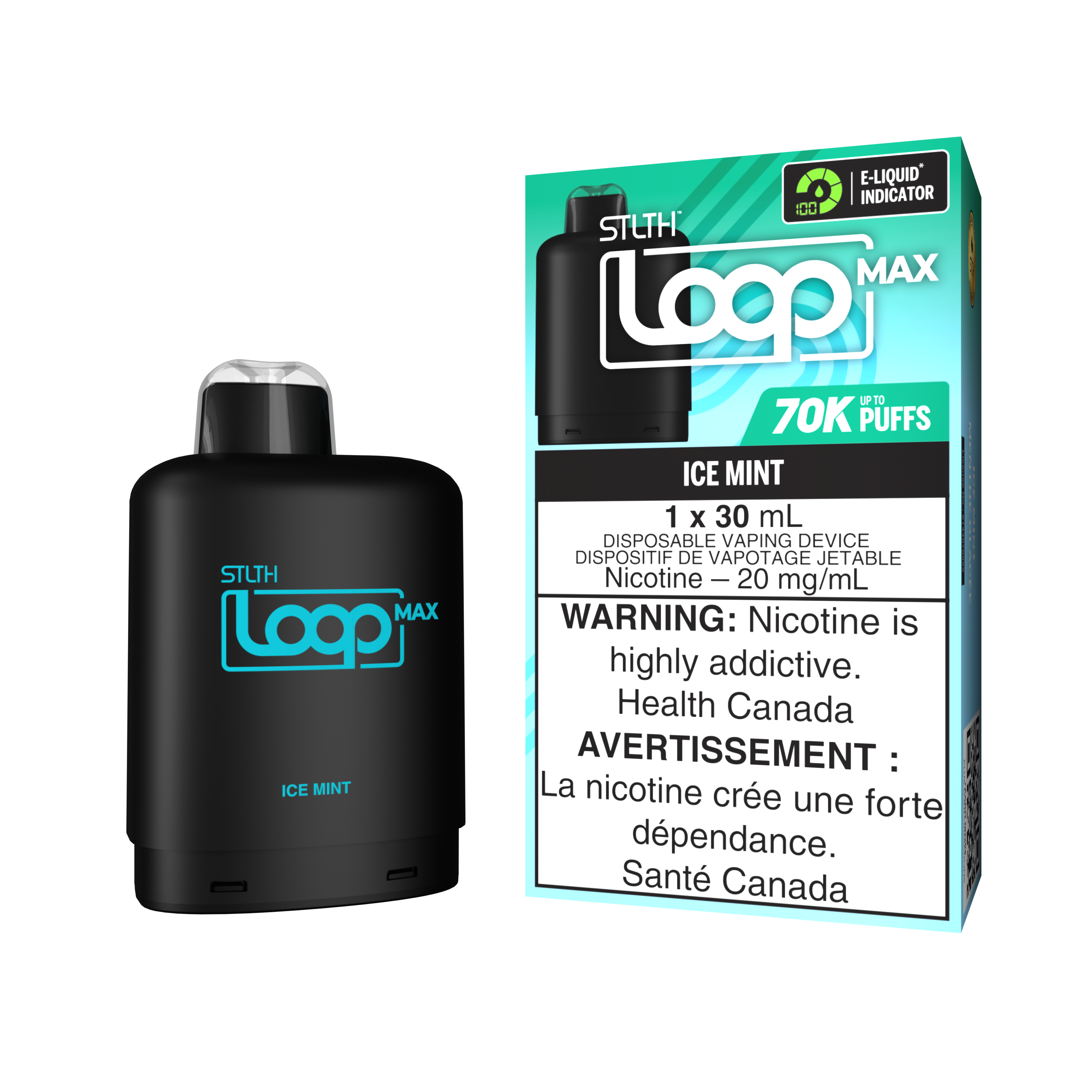 ICE MINT - STLTH LOOP MAX (30mL) (ONTARIO)