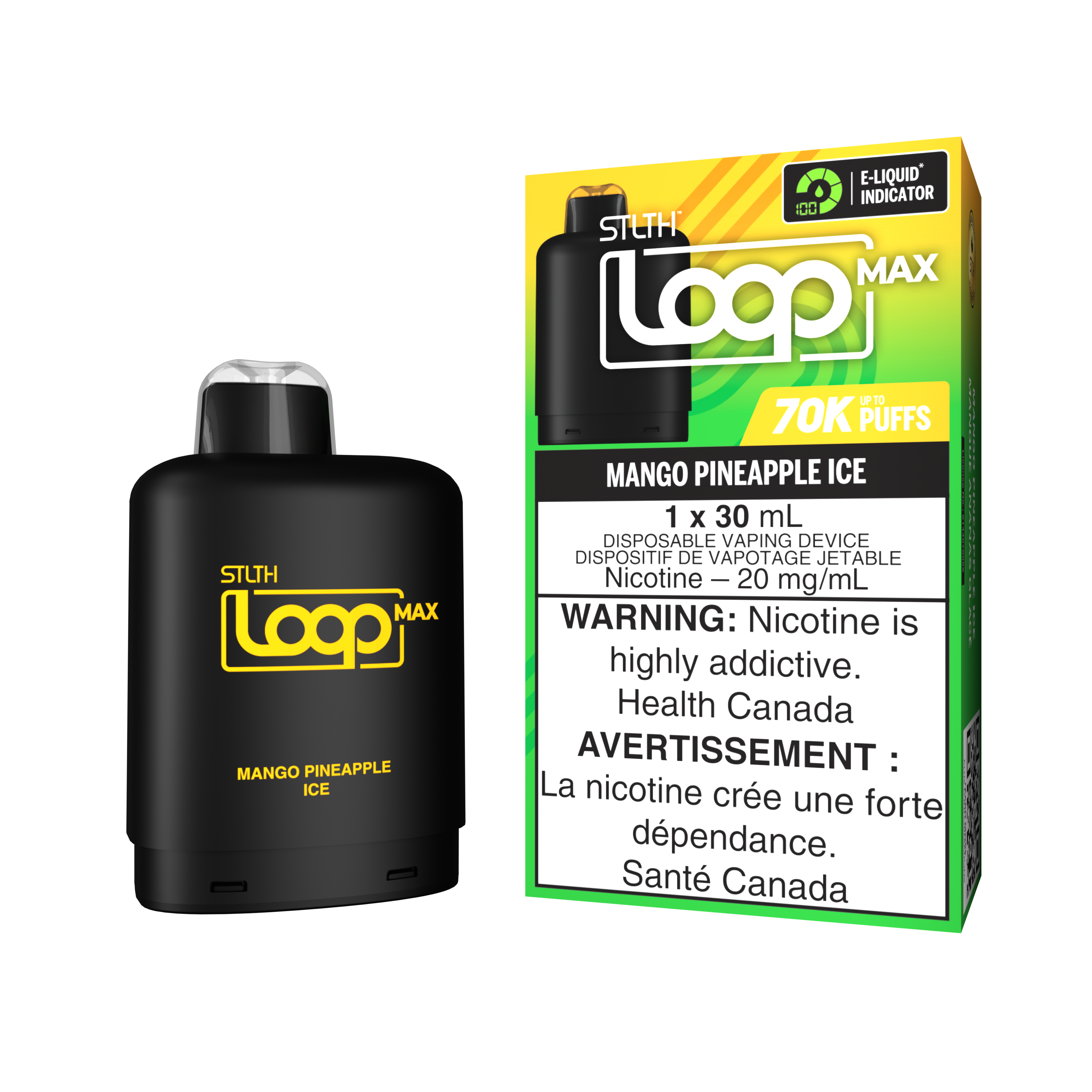 MANGO PINEAPPLE ICE - STLTH LOOP MAX (30mL) (ONTARIO)