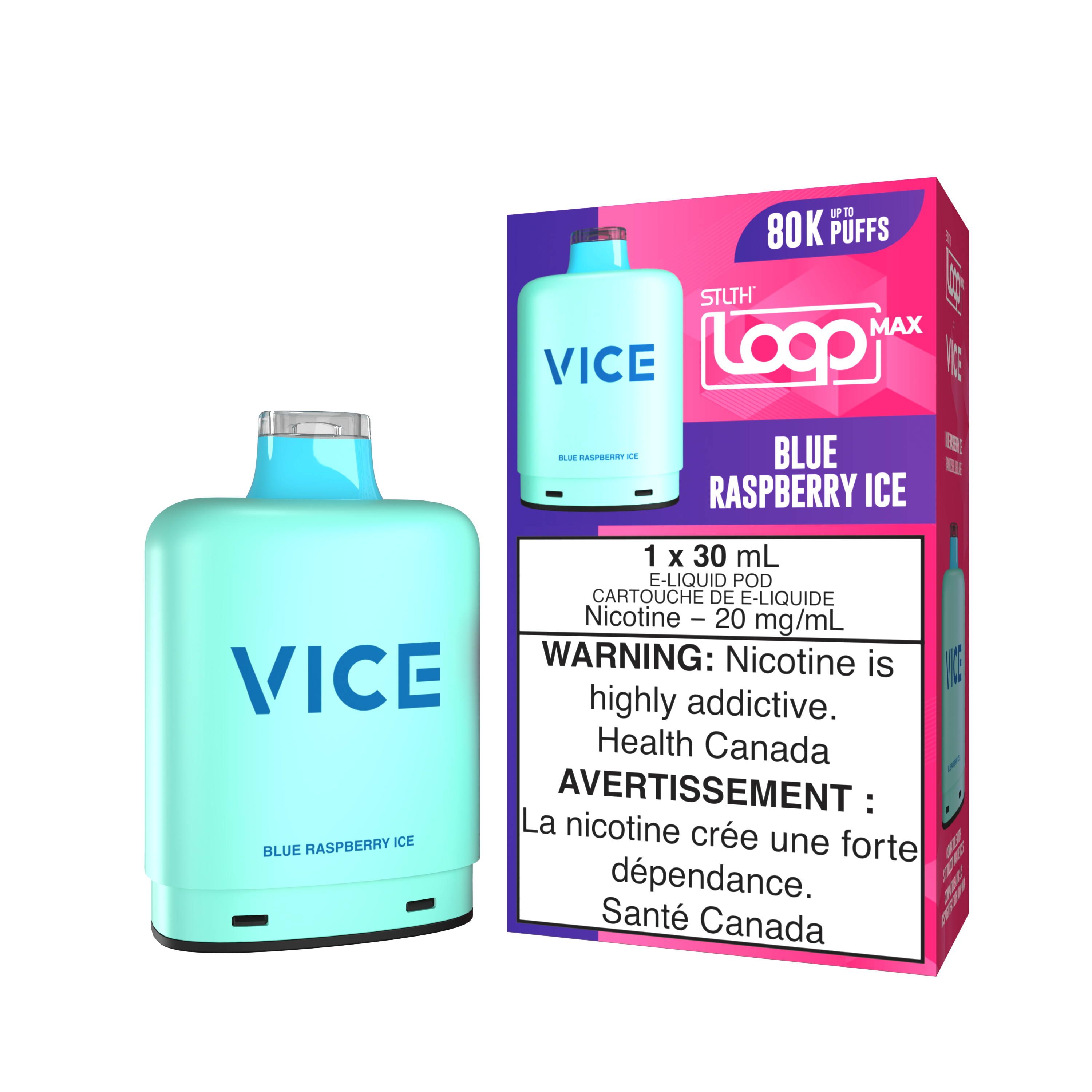 BLUE RASPBERRY ICE - STLTH LOOP MAX X VICE (30mL) *LOOP MAX DEVICE REQUIRED*