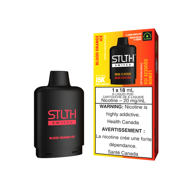 BLOOD ORANGE ICE & LEMON SQUEEZE ICE - STLTH SWITCH (18mL) (ONTARIO)