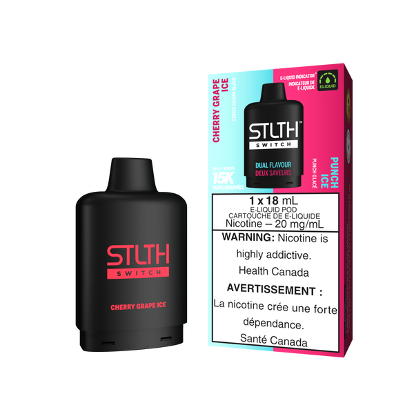 CHERRY GRAPE ICE & PUNCH ICE - STLTH SWITCH (18mL) (ONTARIO)