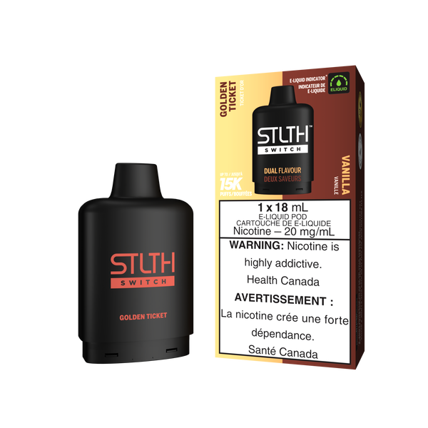 GOLDEN TICKET & VANILLA - STLTH SWITCH (18mL) (ONTARIO)