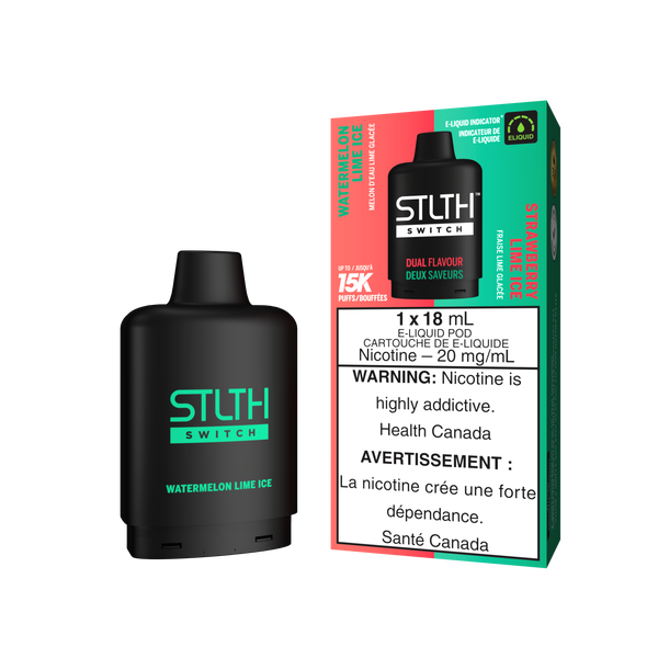 WATERMELON LIME ICE & STRAWBERRY LIME ICE - STLTH SWITCH (18mL) (ONTARIO)
