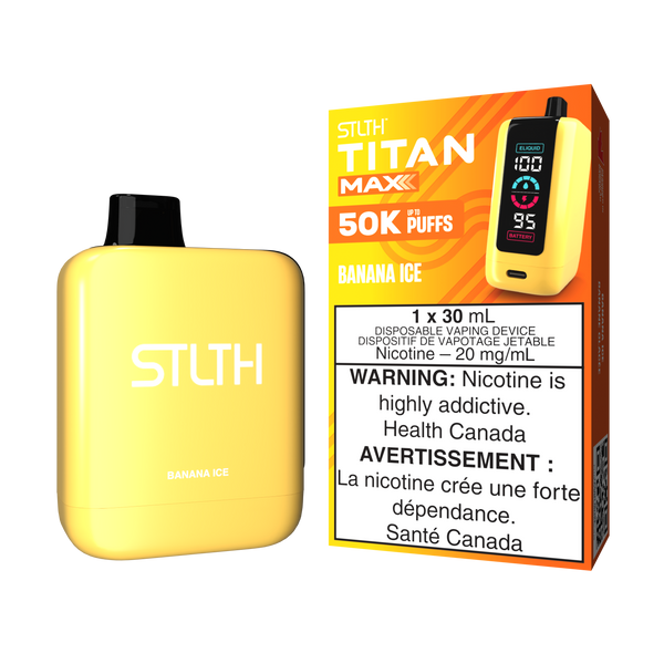 BANANA ICE - STLTH TITAN MAX DISPOSABLE (30mL) (ONTARIO)