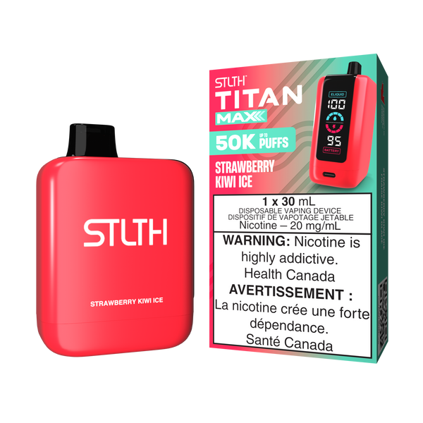 STRAWBERRY KIWI ICE - STLTH TITAN MAX DISPOSABLE (30mL) (ONTARIO)
