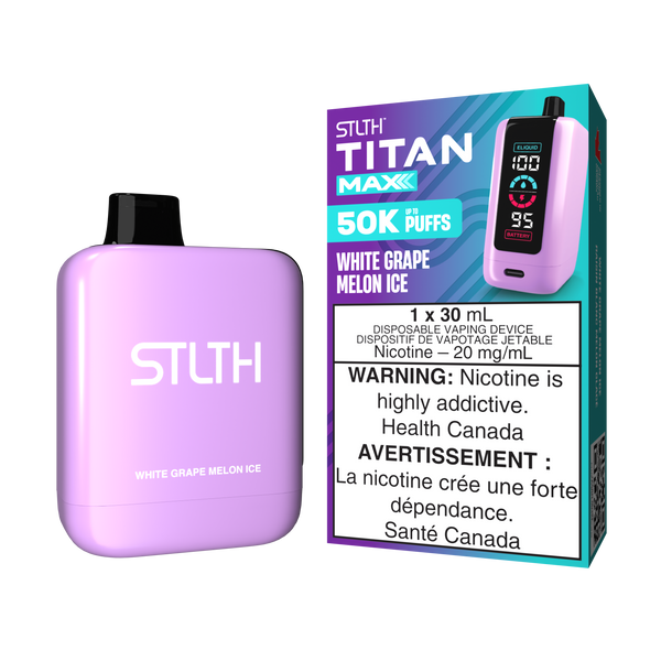 WHITE GRAPE MELON ICE - STLTH TITAN MAX DISPOSABLE (30mL) (ONTARIO)
