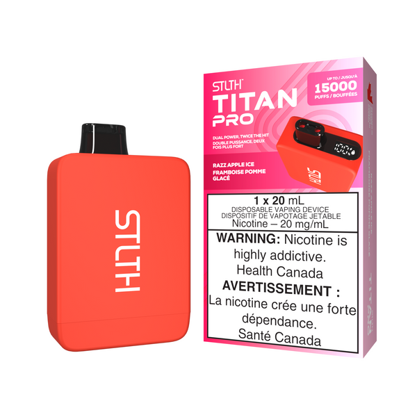 RAZZ APPLE ICE - STLTH TITAN PRO (20mL) (ONTARIO)