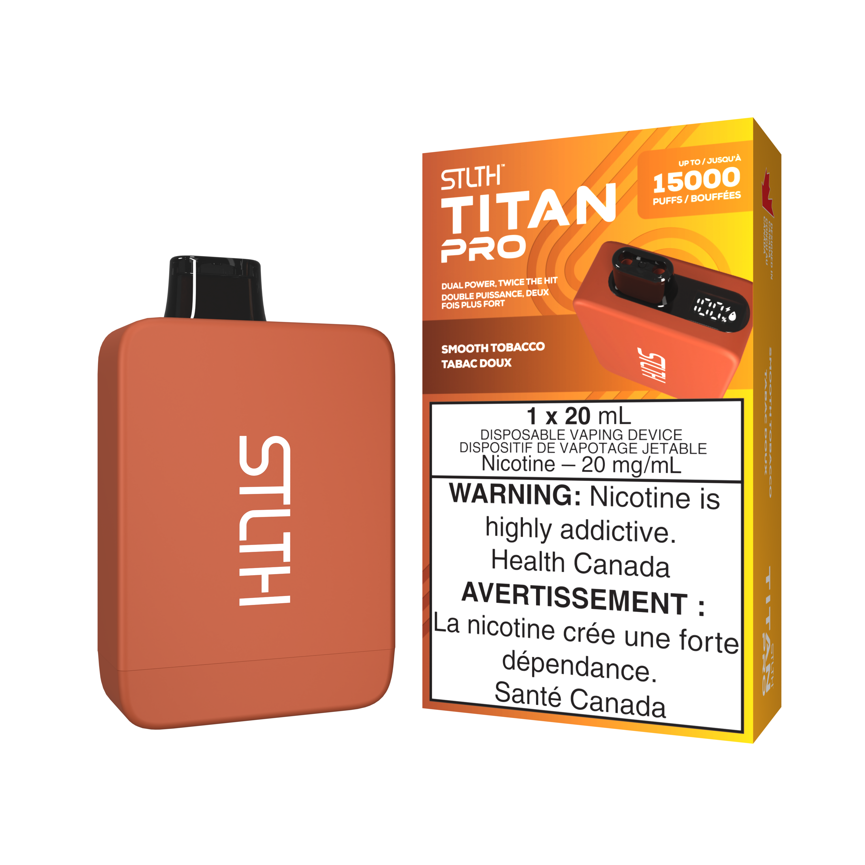 SMOOTH TOBACCO - STLTH TITAN PRO (20mL) (ONTARIO)