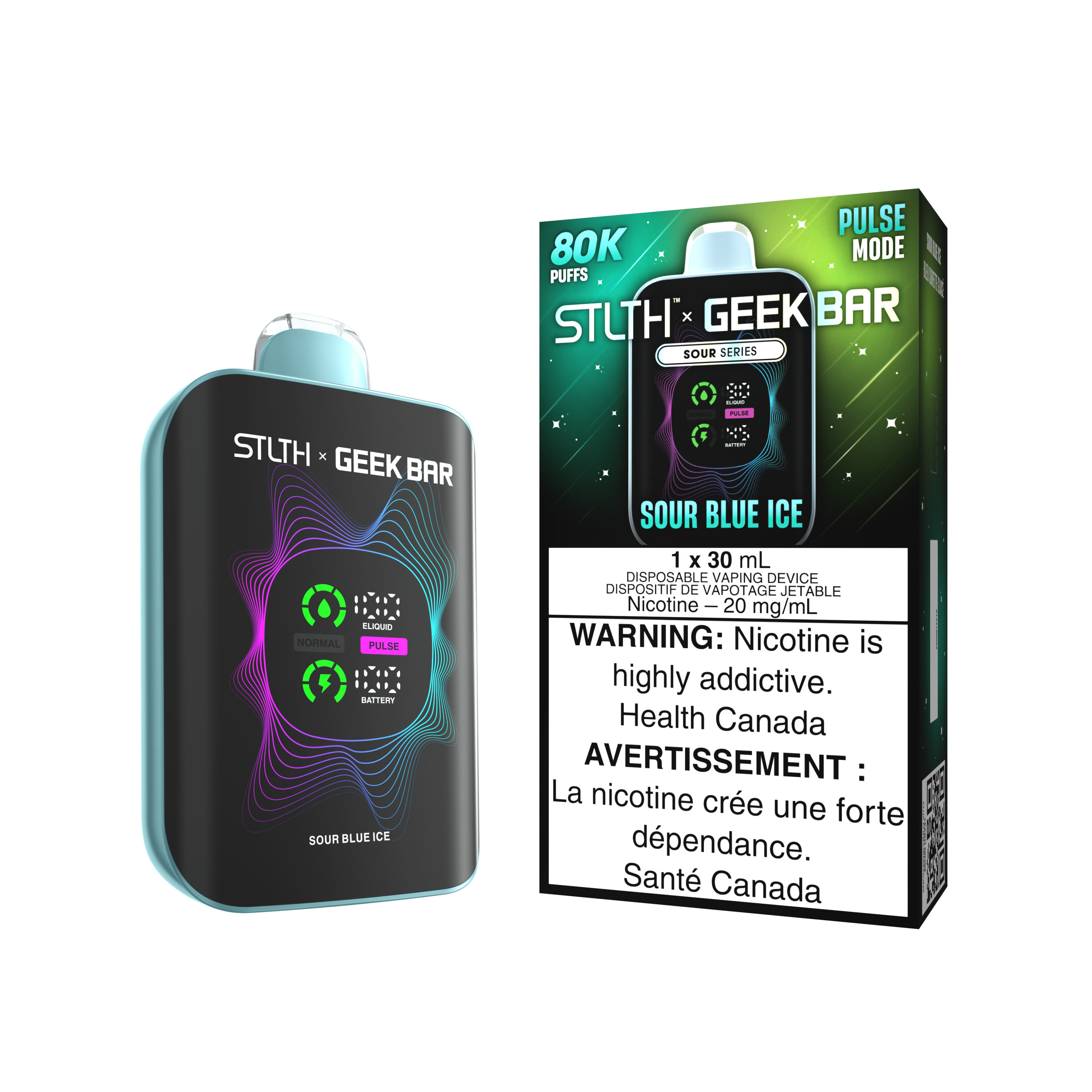 SOUR BLUE ICE  - STLTH X GEEK BAR DISPOSABLE (30mL)
