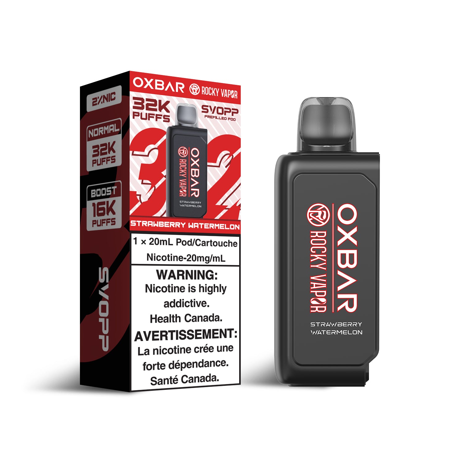 STRAWBERRY WATERMELON - OXBAR SVOPP 32K POD SYSTEM (SVOPP DEVICE REQUIRED) (ONTARIO)