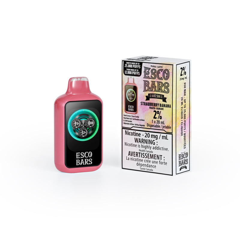 STRAWBERRY BANANA - ESCO BARS BY PASTEL CARTEL (ONTARIO)