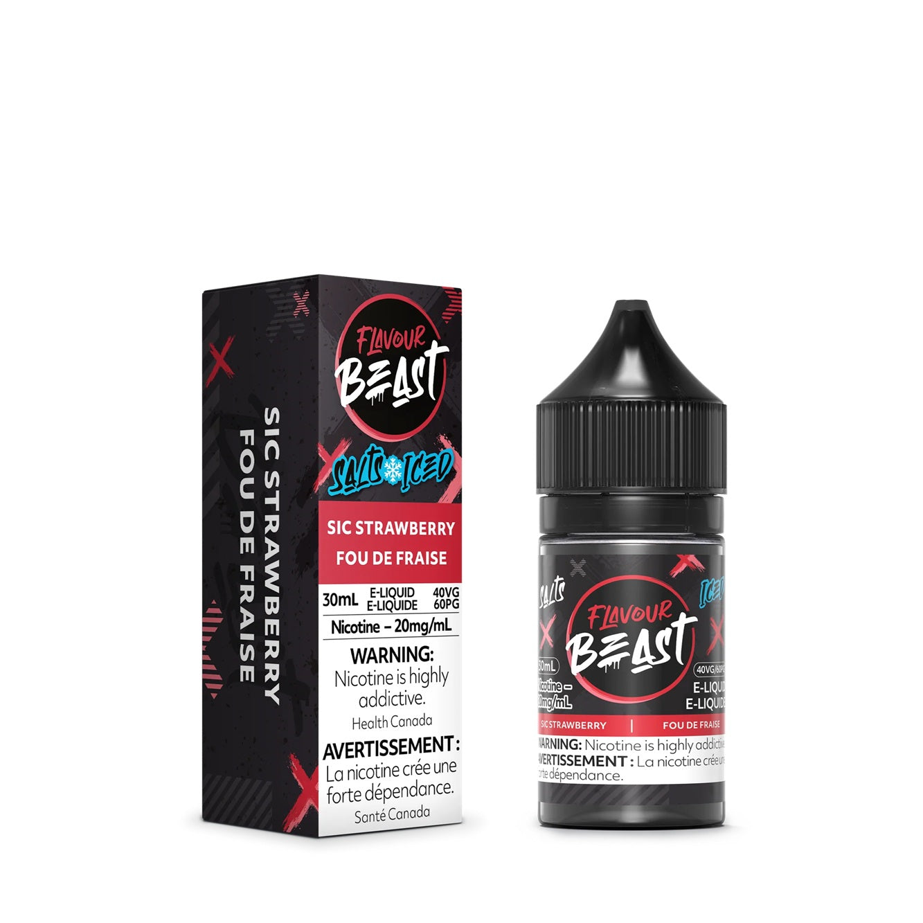 SIC STRAWBERRY ICED - FLAVOUR BEAST E LIQUID (30mL)