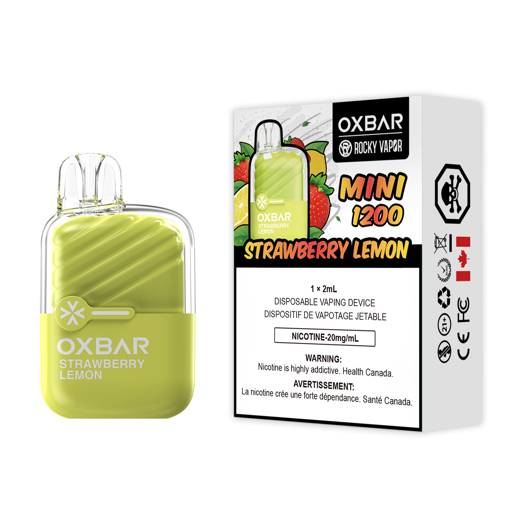 STRAWBERRY LEMON - OXBAR MINI 1200 (ONTARIO)