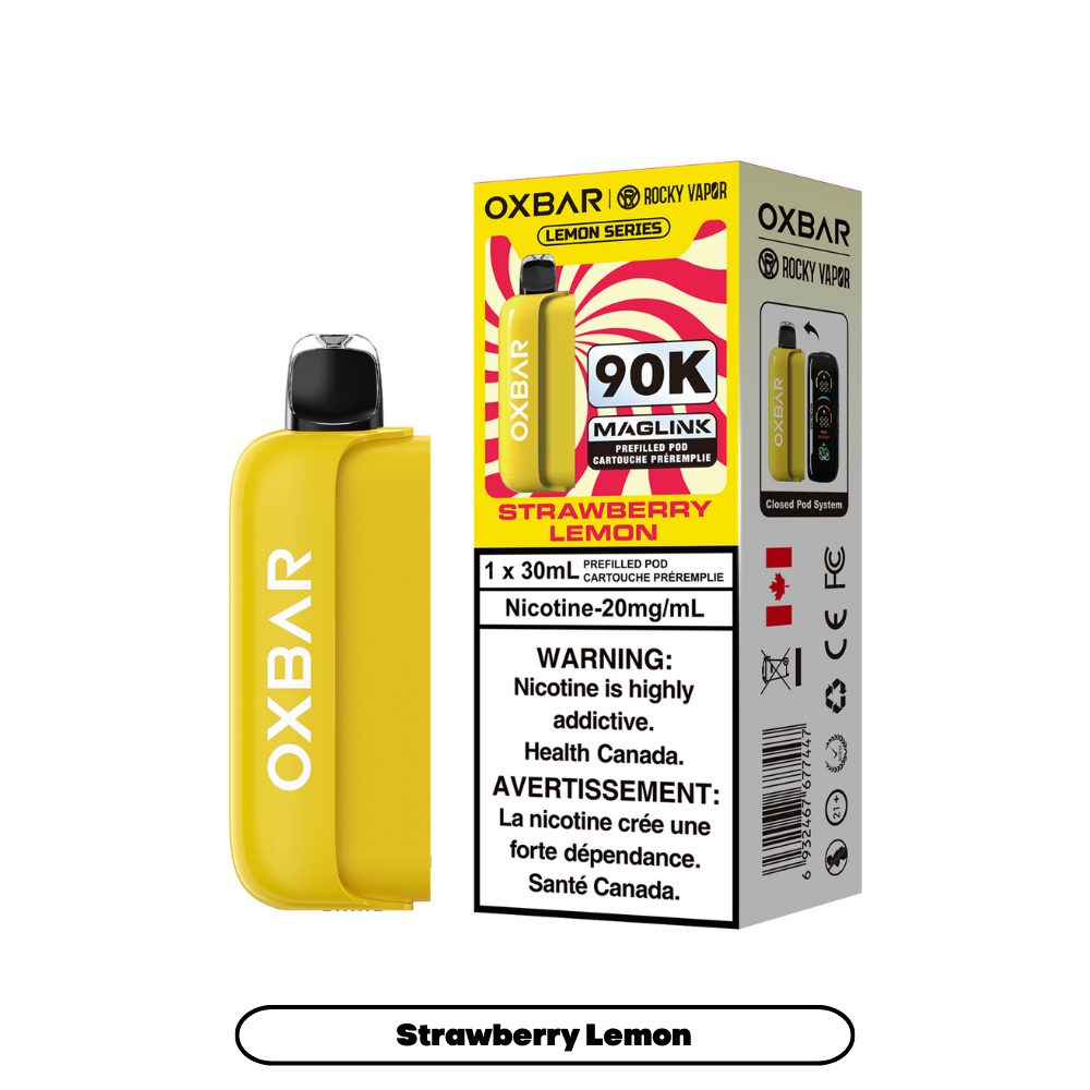 STRAWBERRY LEMON - OXBAR MAGLINK *HYBRID DISPOSABLE* (POD ONLY) (30mL)