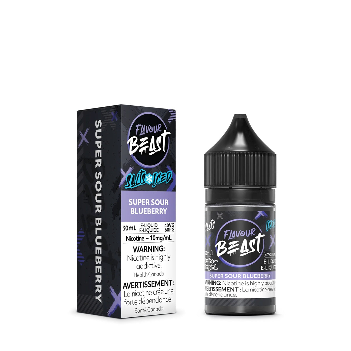 SUPER SOUR BLUEBERRY - FLAVOUR BEAST E LIQUID (30mL)