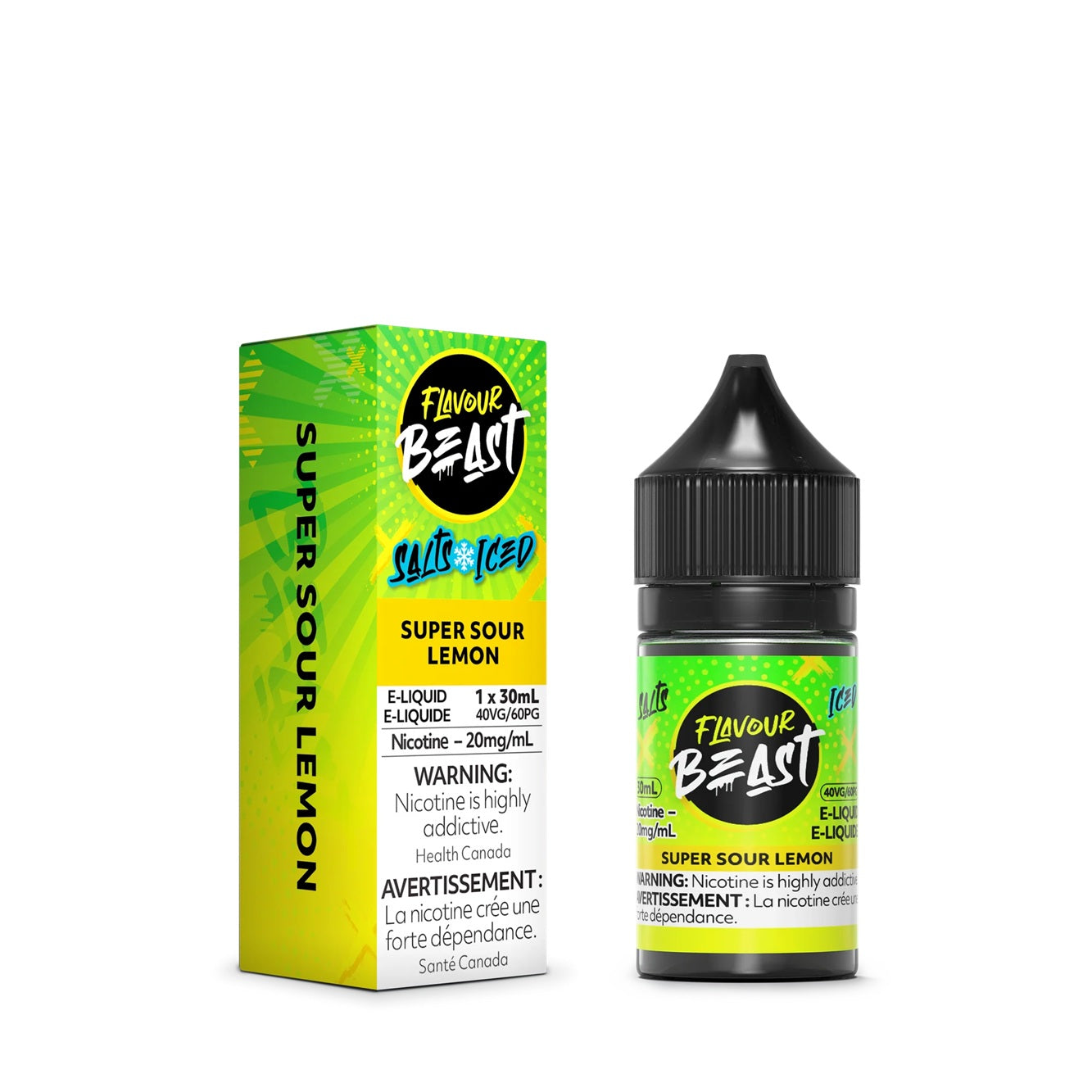 SUPER SOUR LEMON - FLAVOUR BEAST E LIQUID (30mL)